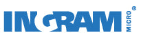 Ingram Micro logo in blue and gray on a white background