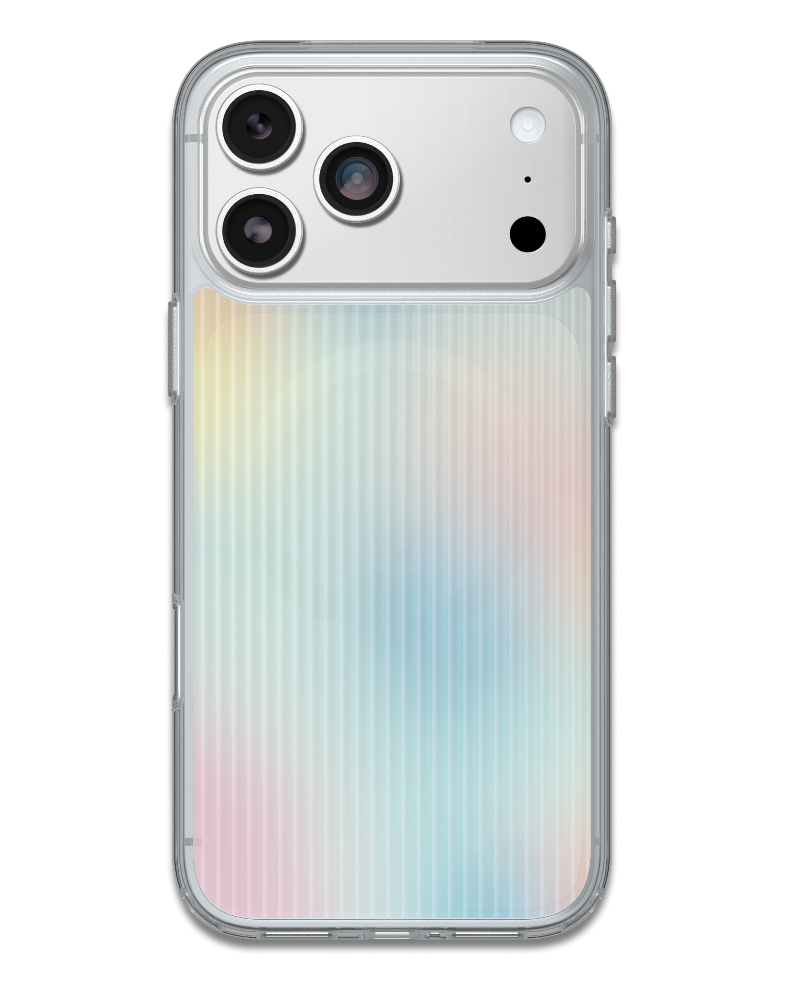 Phone case with a gradient design on a white background