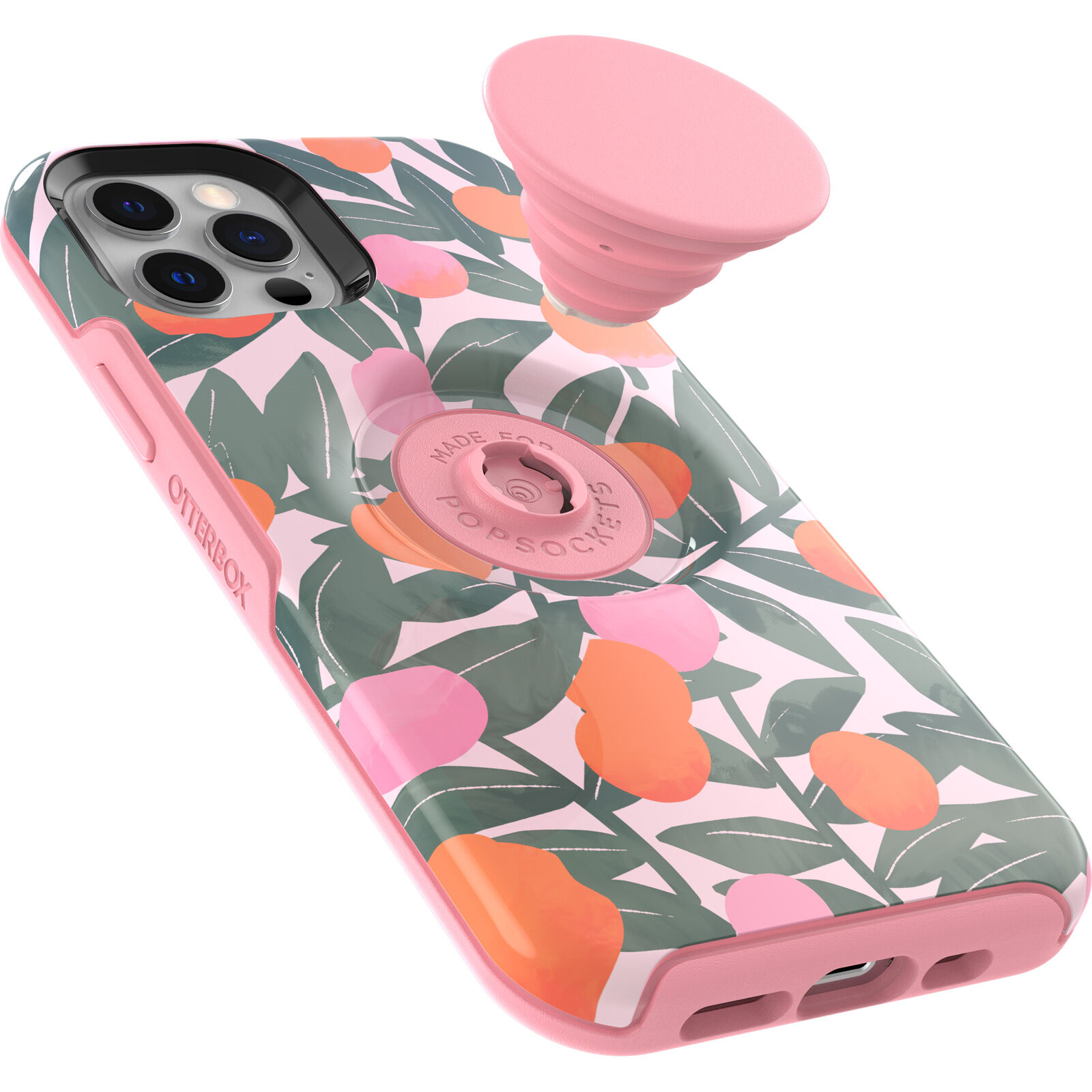 Pink PopSockets iPhone 12/12 Pro Case | Otter + Pop