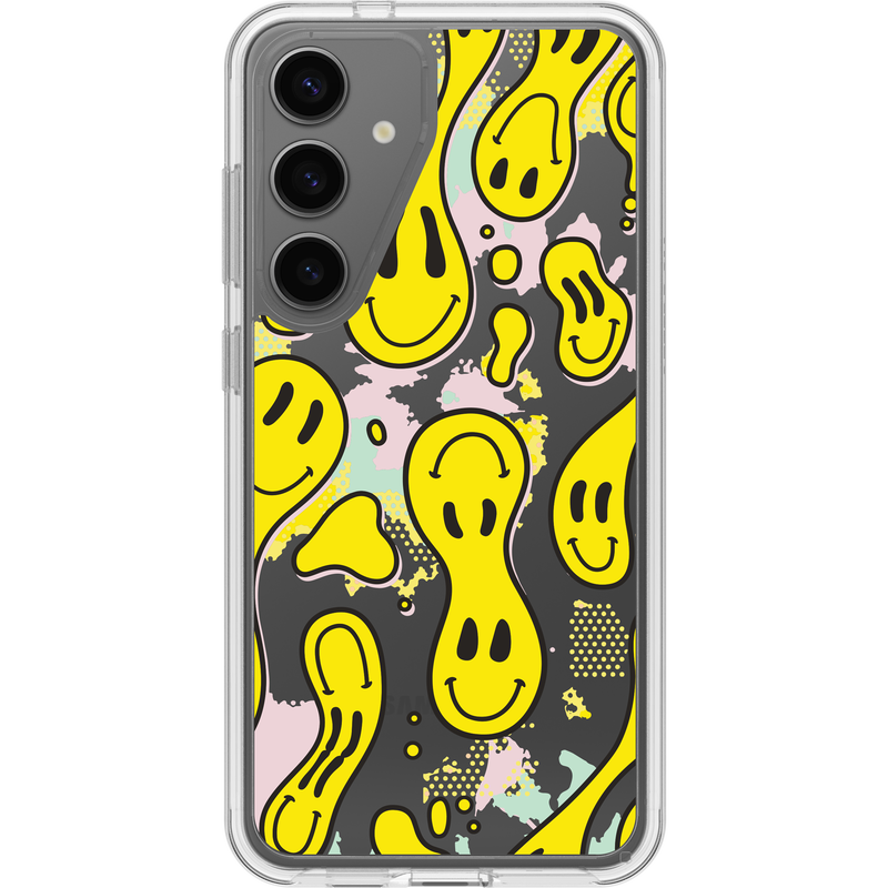 product image 1 - Galaxy S24+ Case Symmetry Series Clear Smiley Drip