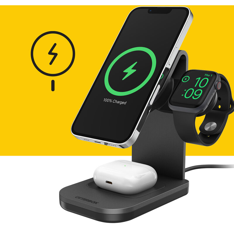 OtterBox 3-in-1 Charging Station with MagSafe Phantom Night