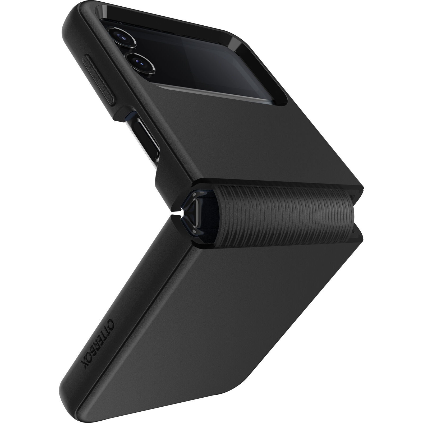 Black Galaxy Z Flip4 Case | OtterBox Symmetry Series Flex