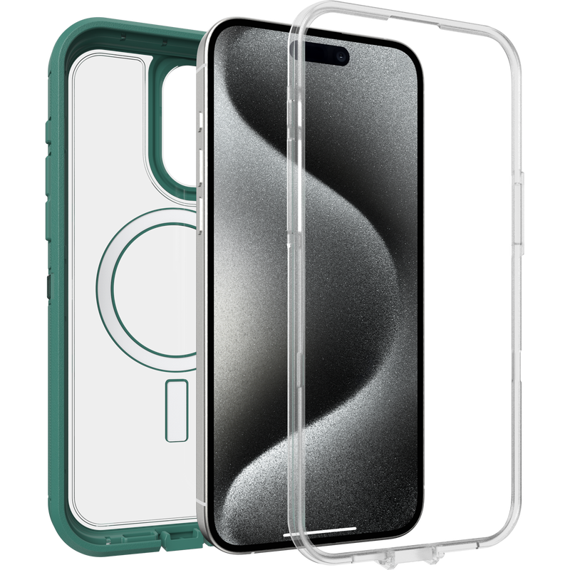product image 3 - iPhone 15 Pro Max Case Defender Series XT Clear for MagSafe