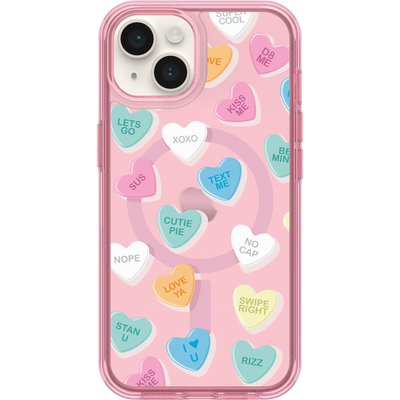 iPhone 14 and iPhone 13 Symmetry Series Case for MagSafe Candy Hearts
