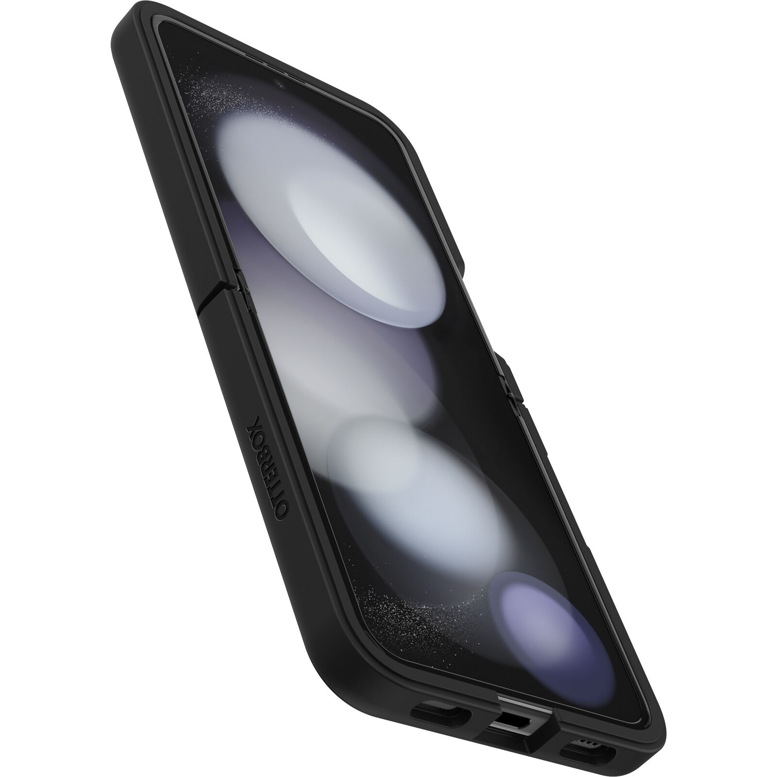 Black folding Galaxy Z Flip5 Case | OtterBox Thin Flex