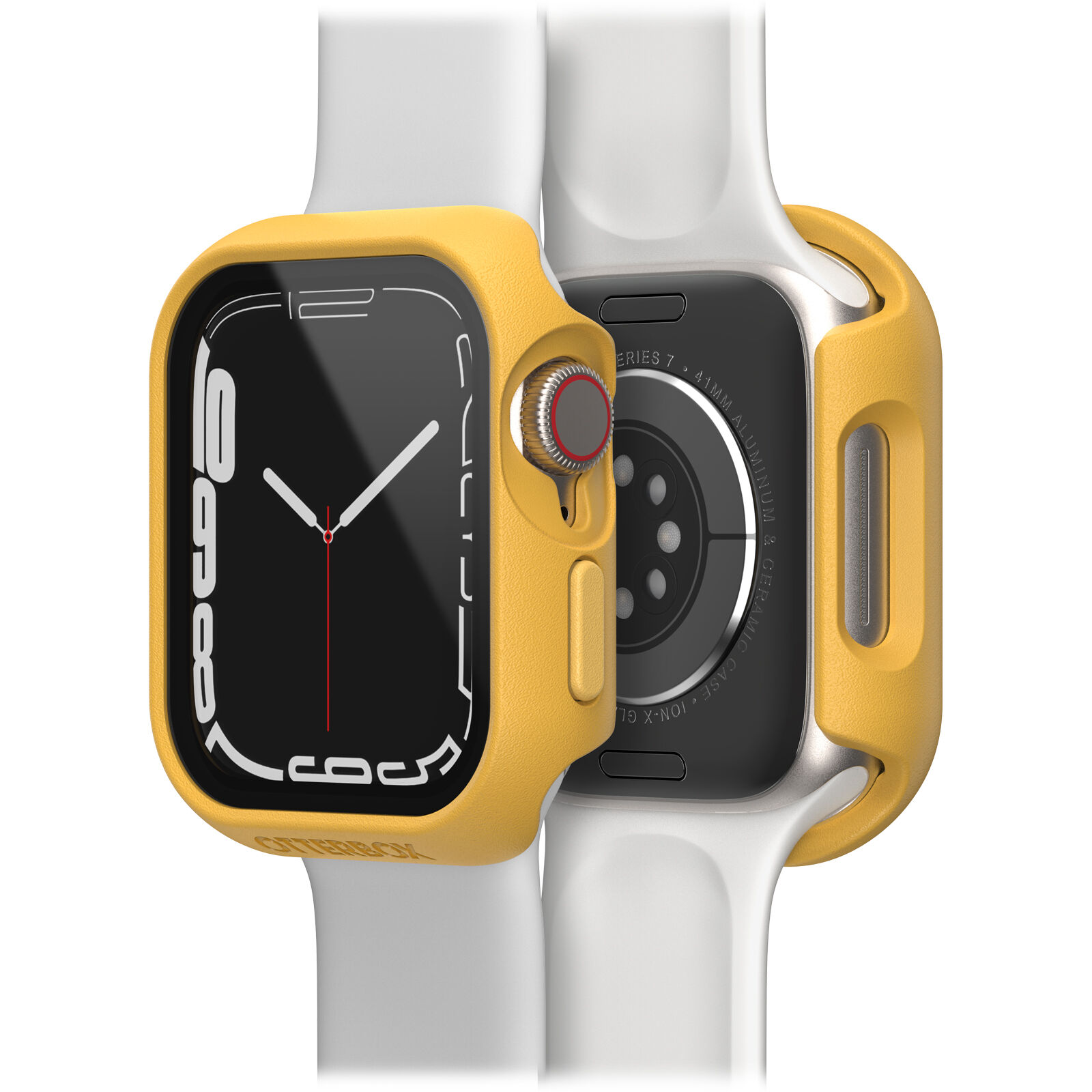 Yellow Apple Watch Series 8/7 41mm Case With Screen Protector