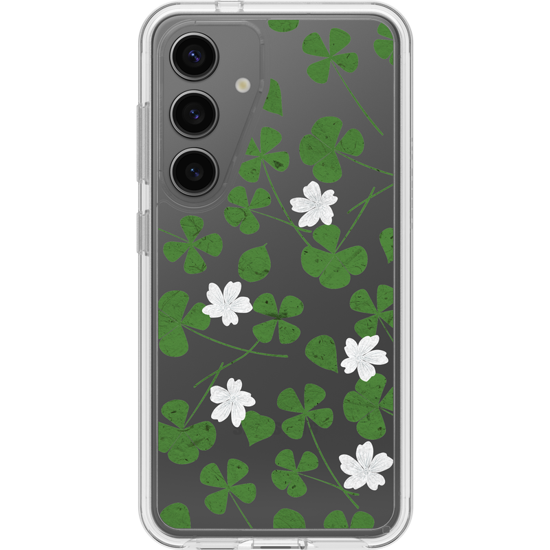 product image 1 - Galaxy S24 Case Symmetry Series Clear Clover Field