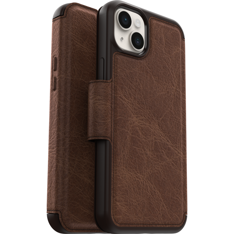 product image 1 - iPhone 14 Plus Leather Folio Strada Series