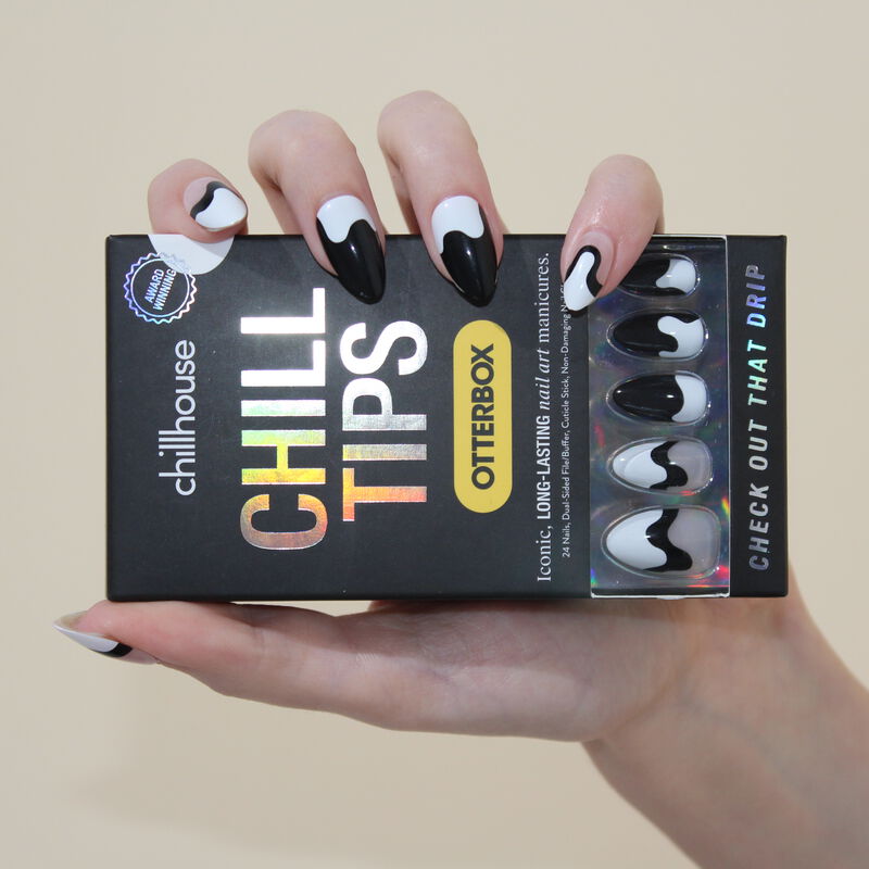 product image 2 - OtterBox x Chillhouse Black and White Nail Set Check Out That Drip