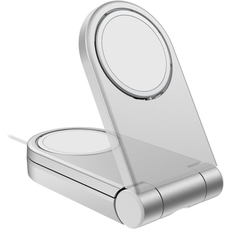 Silver Magsafe Folding Charger Stand