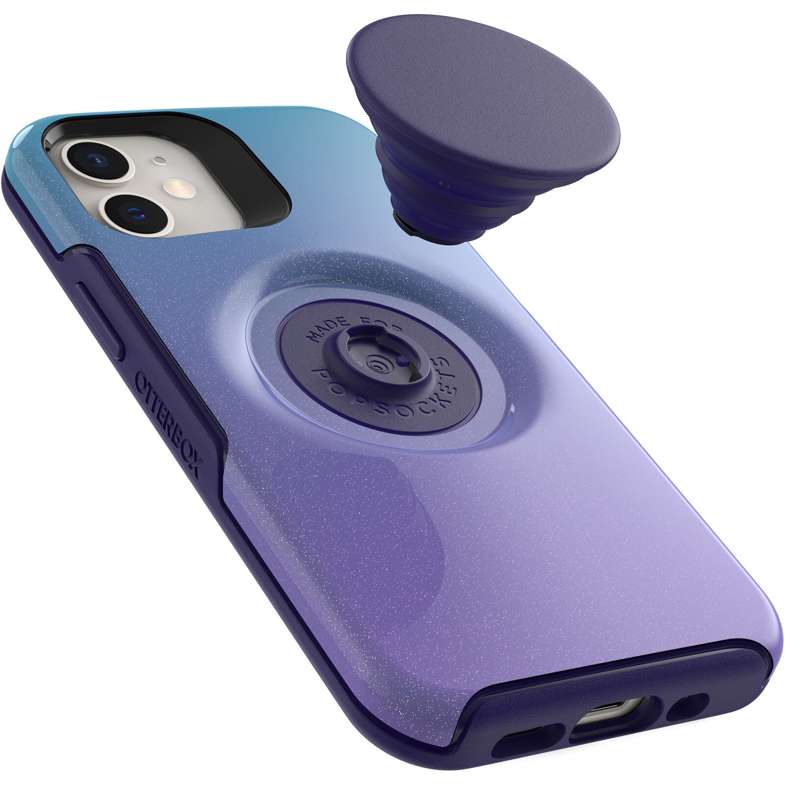 Purple PopSockets iPhone 12 mini Case | Otter + Pop