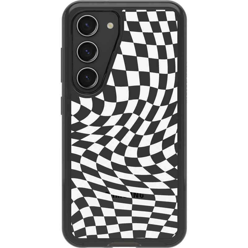product image 2 - Galaxy S23+ Case Symmetry Series Clear Black + White