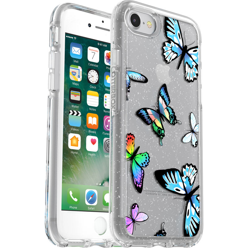 OtterBox iPhone SE (3rd and 2nd Gen) and iPhone 8/7 Symmetry Series Clear Case Y2K Butterfly