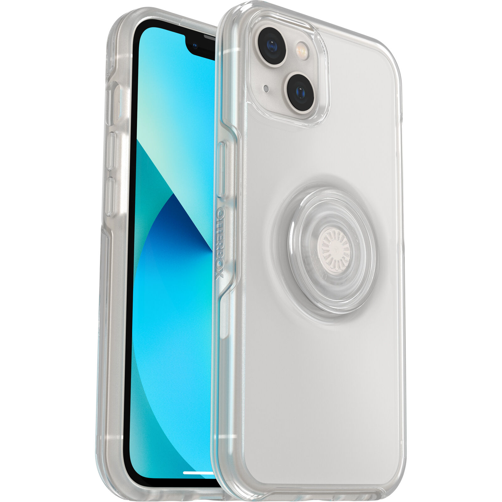 Clear iPhone 13 PopSocket Case | OtterBox Symmetry+Pop