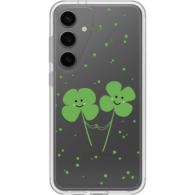 Galaxy S24+ Symmetry Series Clear Clovers Case