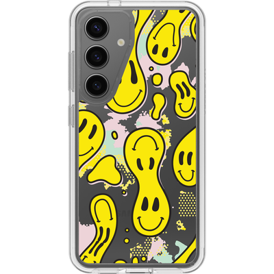 Galaxy S24 Symmetry Series Clear Smiley Drip Case