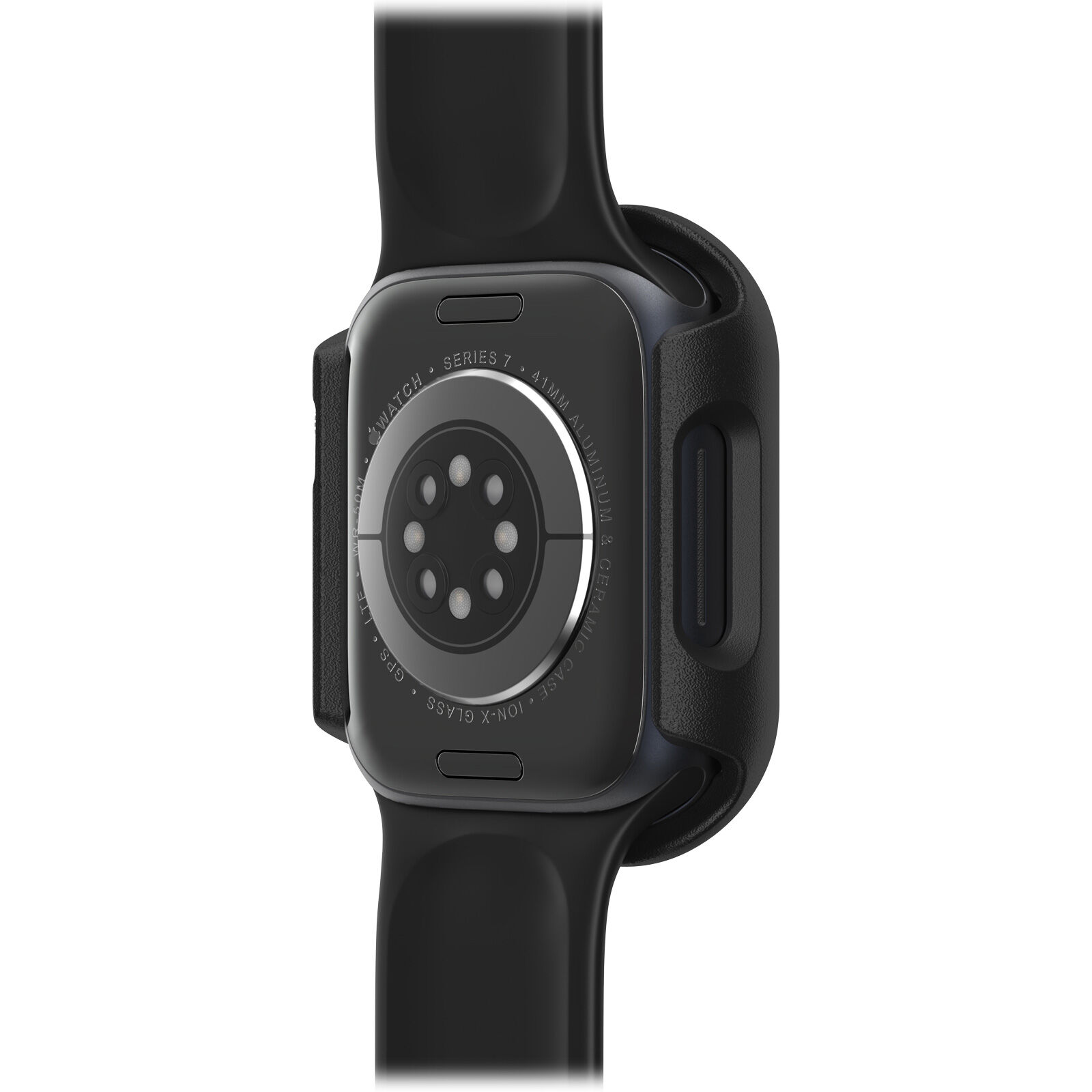 Black Apple Watch Series 8/7 41MM Case With Screen Protector