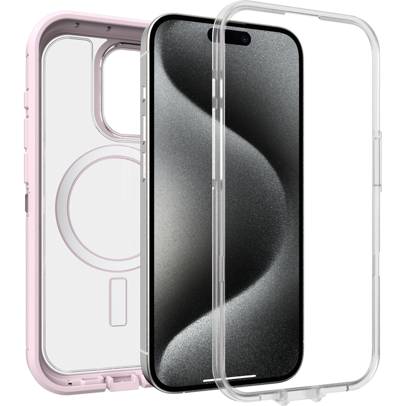 product image 3 - iPhone 15 Pro Case Defender Series XT Clear for MagSafe