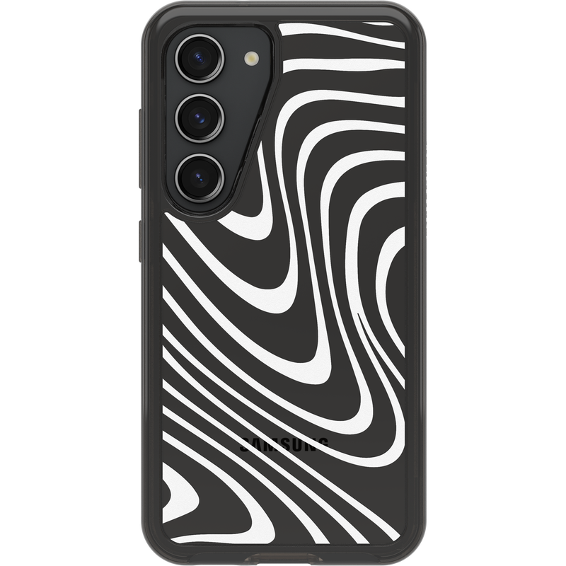 product image 2 - Galaxy S23 Case Symmetry Series Clear Black + White