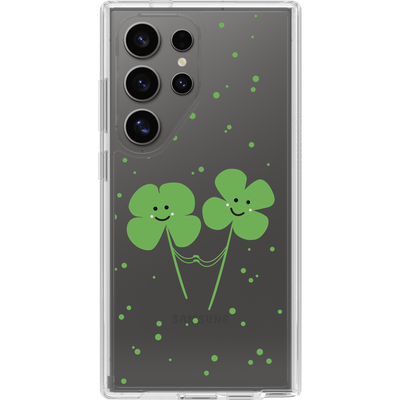 Galaxy S24 Ultra Symmetry Series Clear Clovers Case