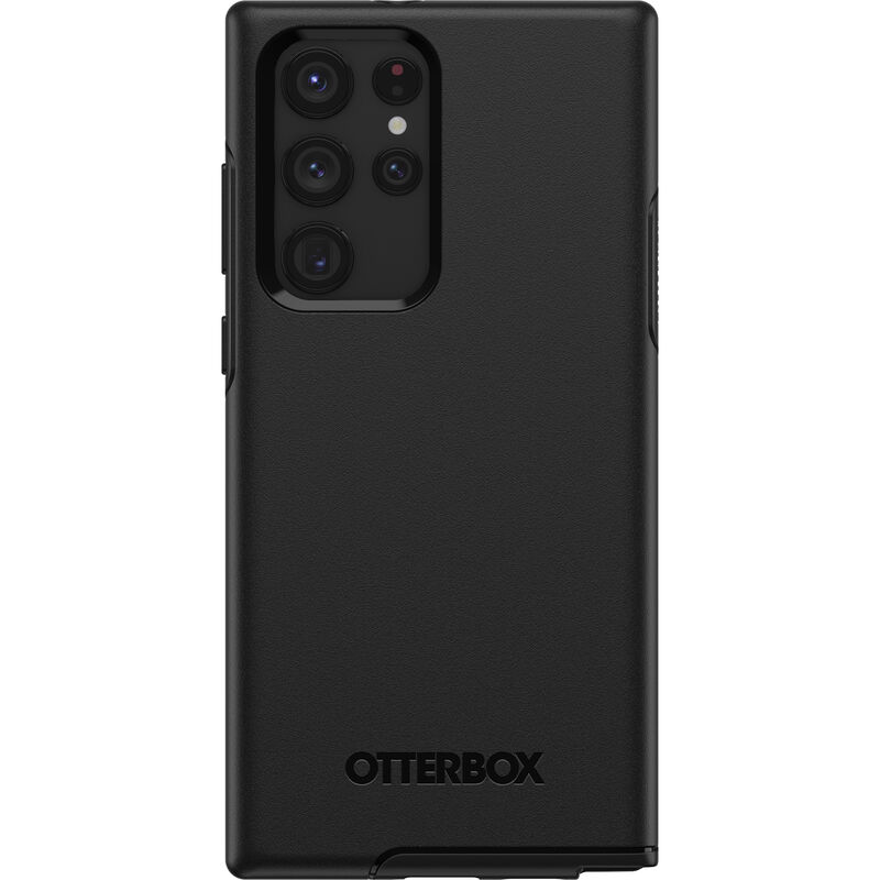 OtterBox Galaxy S21 Ultra 5G (ONLY - DOES NOT FIT non-Plus or Plus sizes)  Symmetry Series Case - BLACK, ultra-sleek, wireless charging compatible