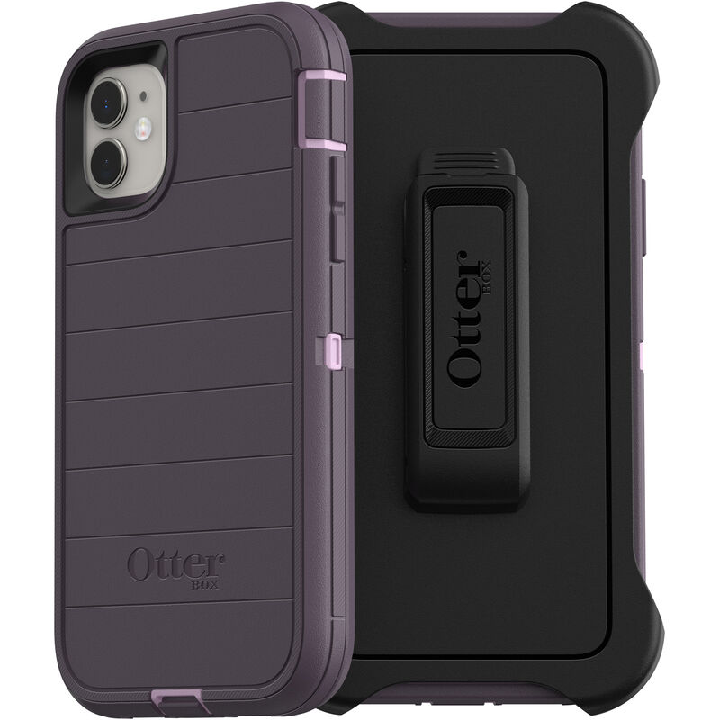  OtterBox iPhone 11 Defender Series Case - PURPLE NEBULA  (WINSOME ORCHID/NIGHT PURPLE), rugged & durable, with port protection,  includes holster clip kickstand : Everything Else