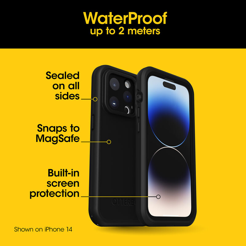 Black Waterproof iPhone 15 Case