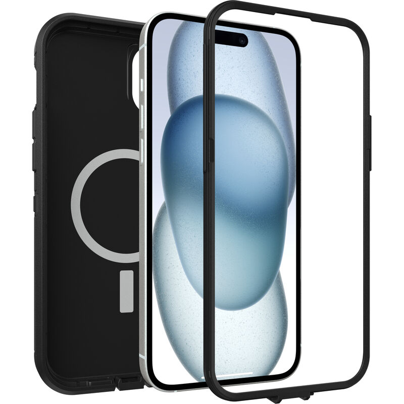 OtterBox Defender Series XT Clear for Magsafe Dark Side (Clear / Black)  iPhone 15 Plus and iPhone 14 Plus Case 77-93289 