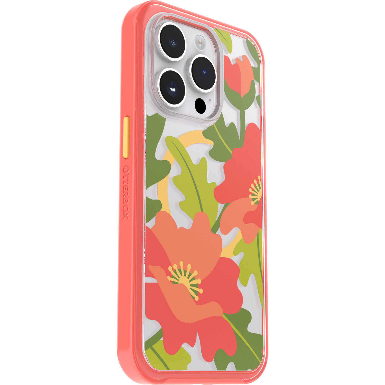 iPhone 14 Pro Symmetry Series Clear Case for MagSafe Fluttering Flora