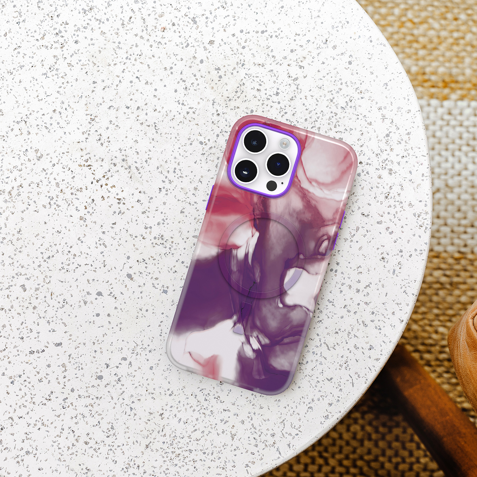 Purple slim iPhone 14 Pro Max case | OtterBox Figura Series