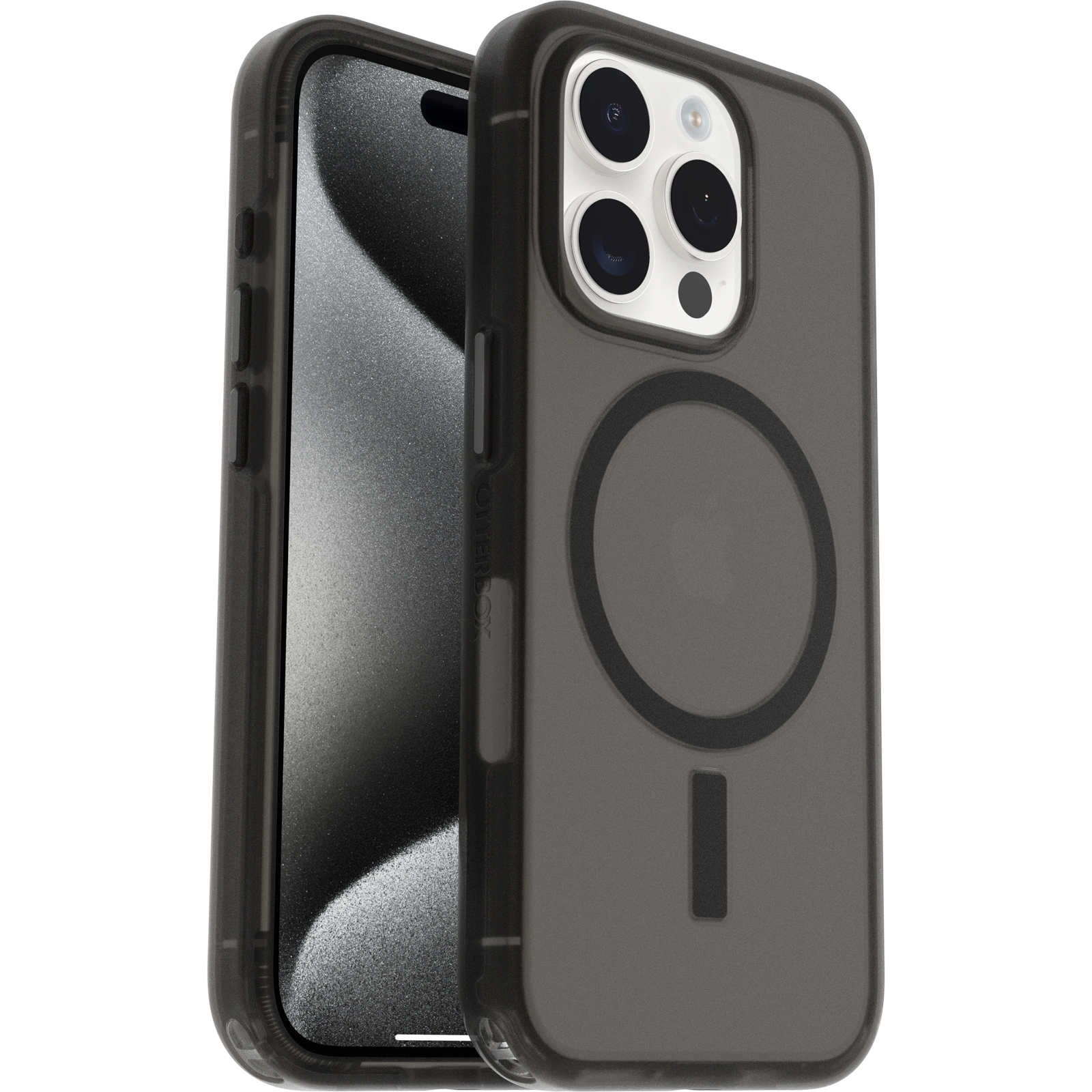 Black Stylish iPhone 15 Pro MagSafe Case | OtterBox