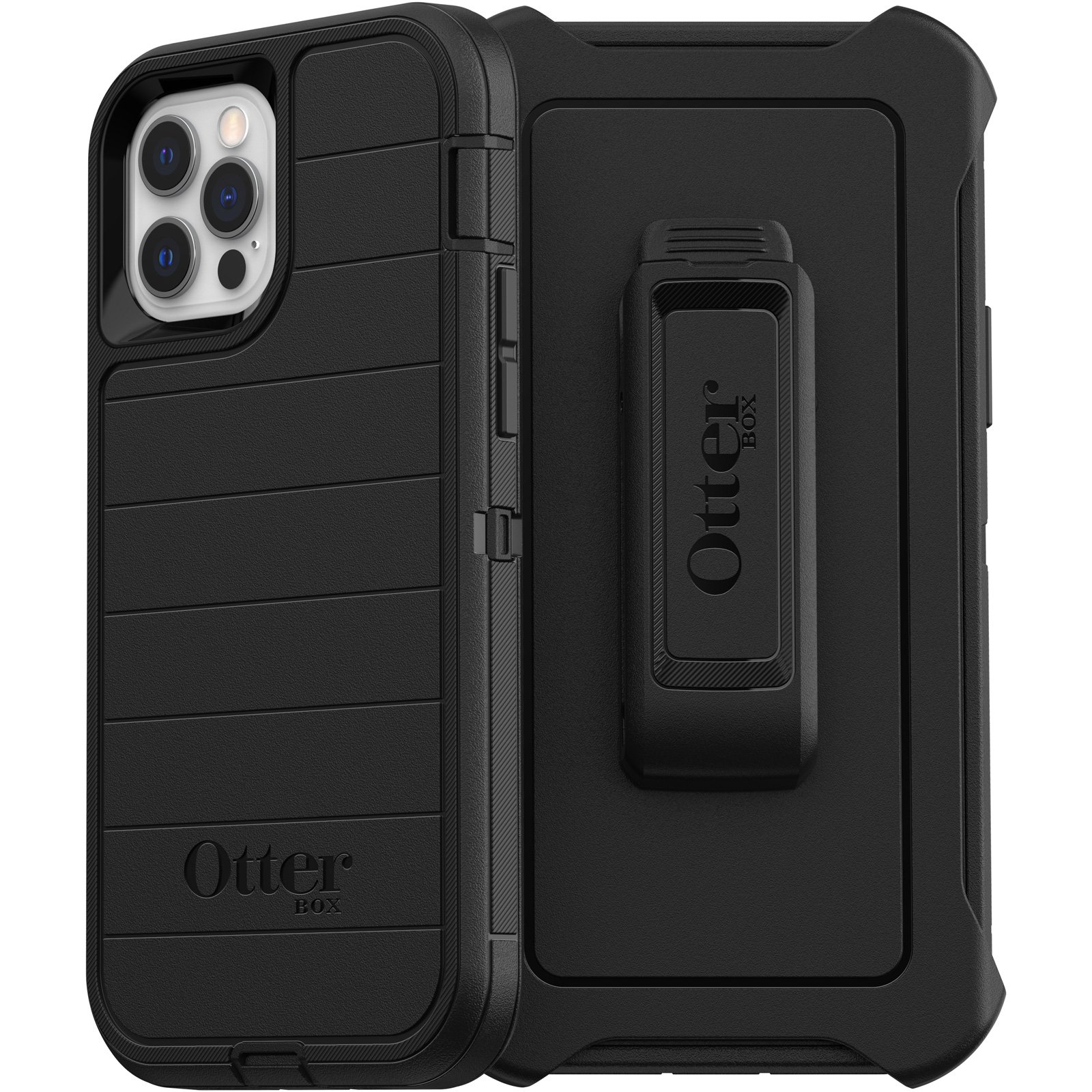 Black Rugged iPhone 12 Case | OtterBox Defender Series Pro
