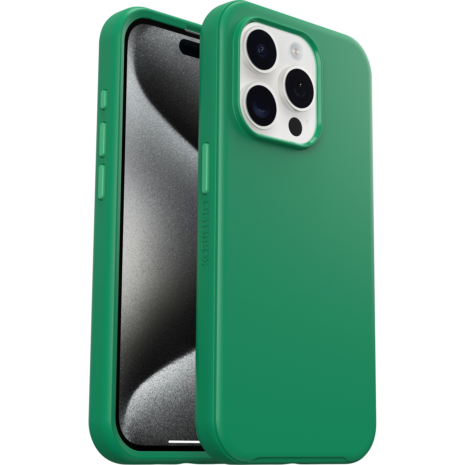 Green MagSafe iPhone 15 Pro case | OtterBox Symmetry Series